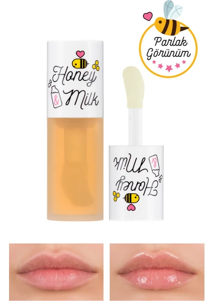 Bal ve Süt Özlü Besleyici Ve Nemlendirici Dudak Bakım Yağı A'PIEU Honey & Milk Lip Oil