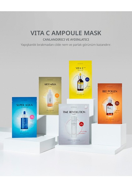 Leke Karşıtı C Vitamini İçerikli Aydınlatıcı Maske Vita C Plus Ampoule Mask