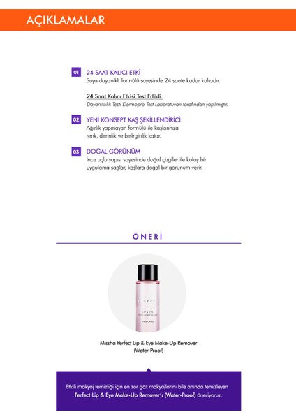 Kalıcı Likit Kaş Şekillendirici Ultra Powerproof Eyebrow Liquid [Dark Brown]