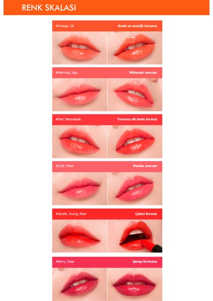 Uzun Süre Kalıcı ve Nem Bitişli Tint Dare Rouge Sheer Sleek 05 Gentle Young Boss