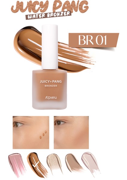 Kolay Uygulanılabilen Kalıcı Likit Kontür Juicy-Pang Water Bronzer (BR01)