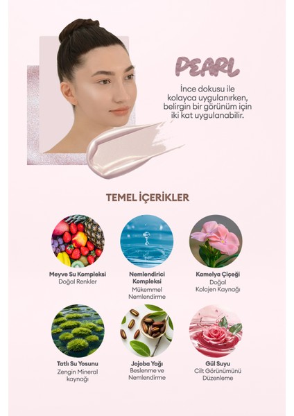 Cilt ile Bütünleşen Kalıcı Likit Aydınlatıcı Juicy-Pang Water Highlighter (PK01)