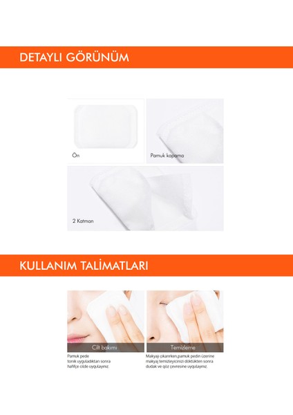 Yumuşak Makyaj Temizleme Pamuğu Silk Feel Cotton Puff (80Adet)