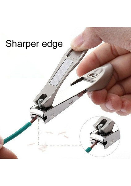 Pro Tırnak Makası Paslanmaz Çelik Anti Sıçrama Tırnak Kesici Manikür Araçları Biyonik Tasarım Tırnak Giyotin Pedikür Makası (Yurt Dışından) fırsatları