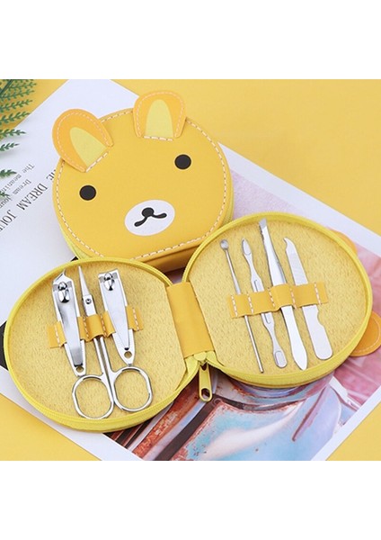 Tırnak Bakım Setleri 7 Parça Karikatür Hayvan Manikür Sevimli Çivi Aksesuarları ve Alet Takımı Kız Tırnak Eti Pense Giyotin Tırnak (Yurt Dışından) fırsatları