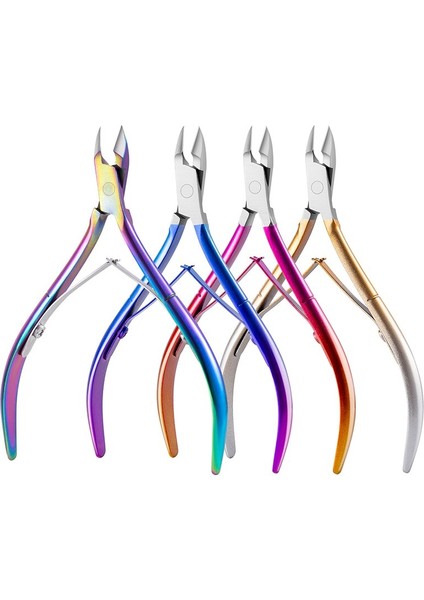Degrade Altın/gümüş/gökkuşağı Tırnak Tırnak Makası Paslanmaz Çelik Manikür Pedikür Araçları Ölü Cilt Makas Makası Clipper Çok (Yurt Dışından) fiyatları