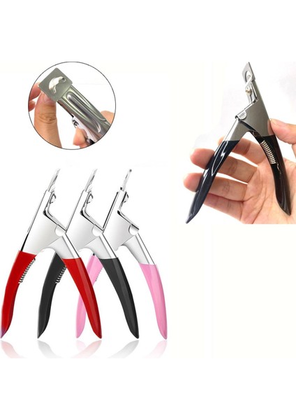 Tırnak Ipuçları Tırnak Makası Tipi U Paslanmaz Çelik Tırnak Kesici Akrilik Tırnaklar Için Pedikür Araçları Profesyonel Coupe Kapsül Ongle (Yurt Dışından)