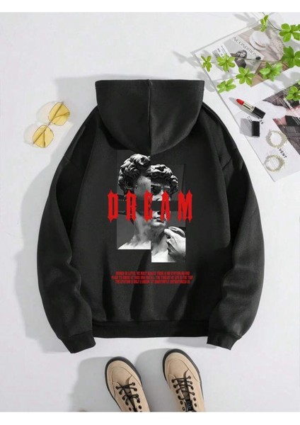 Afro Giyim  Dream Sırt Baskılı Oversize Hoodie