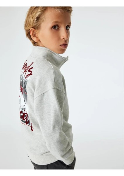 5WKB10505TK 031 Grı Erkek Cocuk Jersey Sweatshırt fiyatları