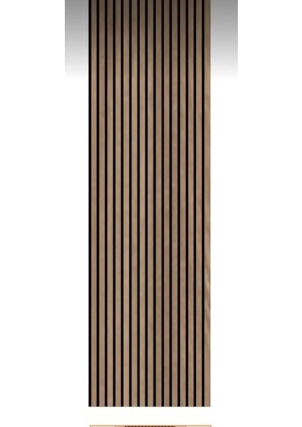 100 x 275 cm Teak Akustik Panel /4mmkeçe/9mm Çıta /mdf