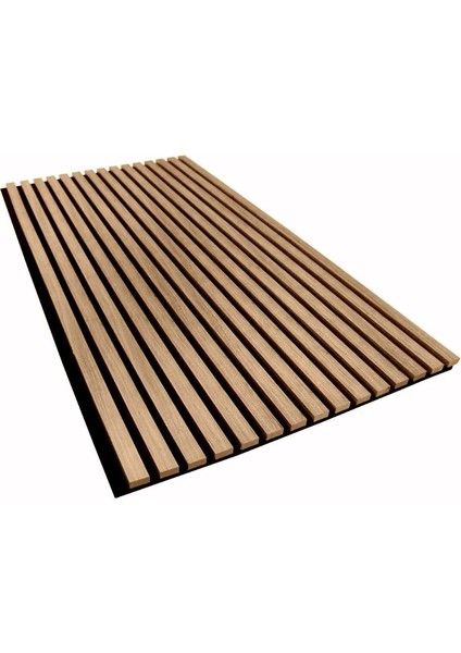 100 x 275 cm Teak Akustik Panel /4mmkeçe/9mm Çıta /mdf