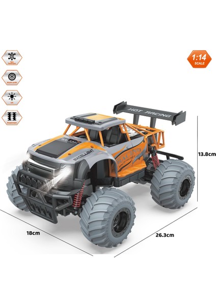 Uzaktan Kumandalı Full Fonksiyon 1:14 Şarjlı 2.4g Off-Road Araba