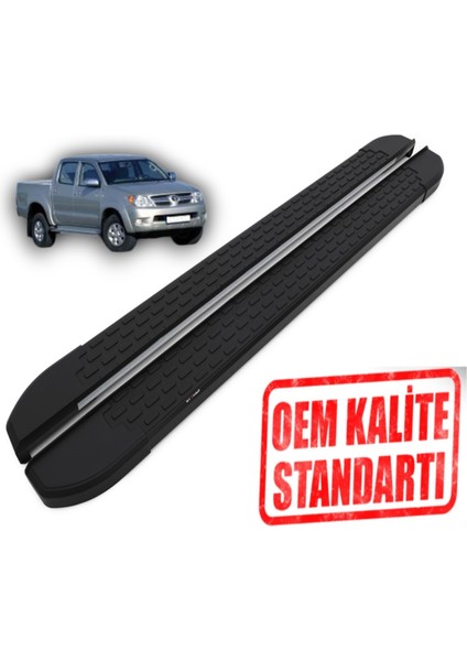 Hılux 2006 - 2015 Araca Özel Nevada Siyah Yan Basamak