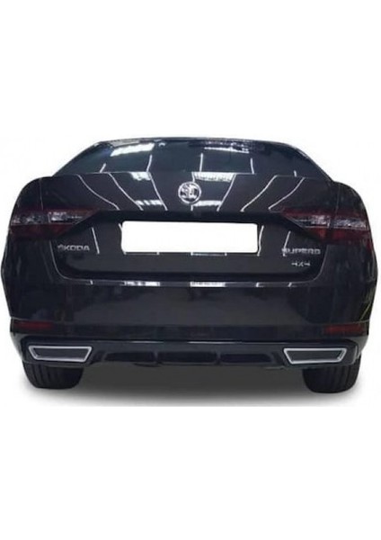 Skoda Superb Egzoz Görünümlü Difüzör (Plastik)