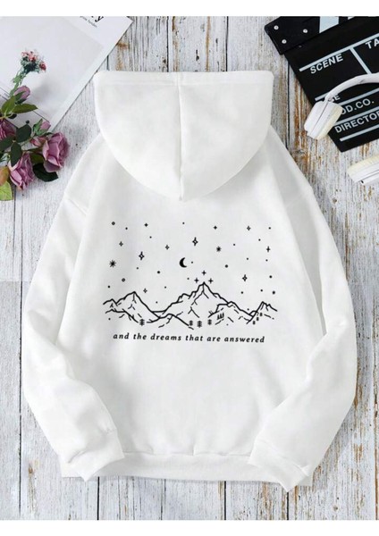 Afro Giyim  Mountain Dreams That Baskılı Oversize Kapşonlu Hoodie