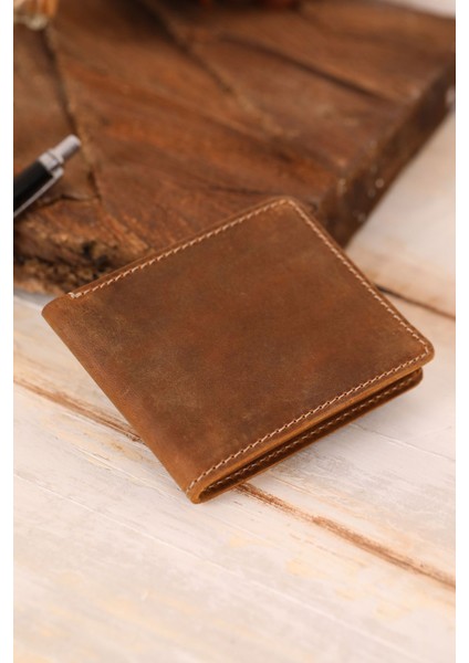 Pelle Reale Deri Erkek Cüzdan Kişileştirilebilir 2Pcs