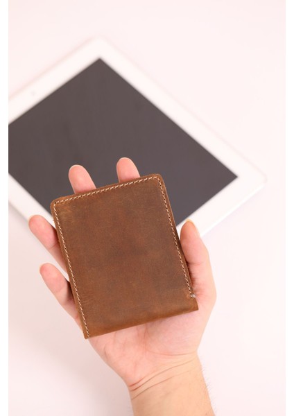 Pelle Reale Deri Erkek Cüzdan Kişileştirilebilir 2Pcs