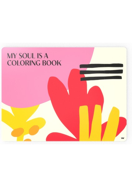 My Soul Is A Coloring Book Siyah 2'li Amerikan Servis