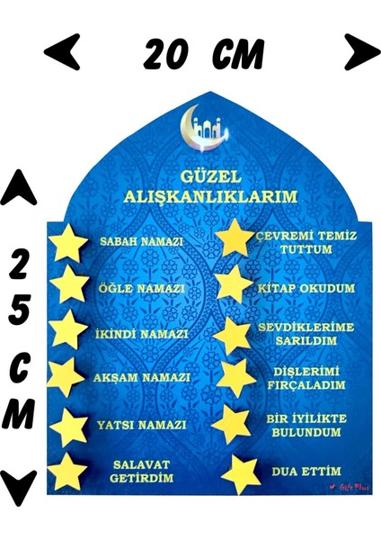 Ahşap Güzel Alışkanlıklarım Kontrol Listesi