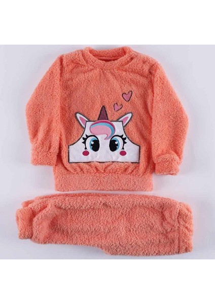 Kız Bebek Somon Unicorn Welsoft 2'li Peluş Takım - 1010505