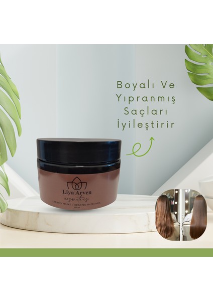 Boyalı Saçları İçin Saç Keratin Maske - 250ML