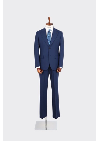 Kırlangıç Yaka Iki Düğmeli Erkek Takım ELBISE-KAX1380S fırsatları