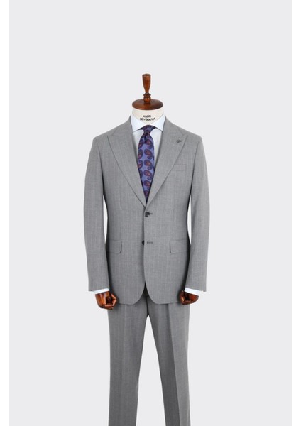 Kırlangıç Yaka Iki Düğmeli Erkek Takım ELBISE-KAX1316S