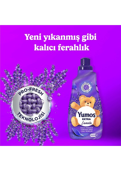 Extra Konsantre Çamaşır Yumuşatıcı Lavanta 1440 ml 60 Yıkama