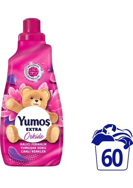 Extra Konsantre Çamaşır Yumuşatıcı Orkide 1440 ml 60 Yıkama