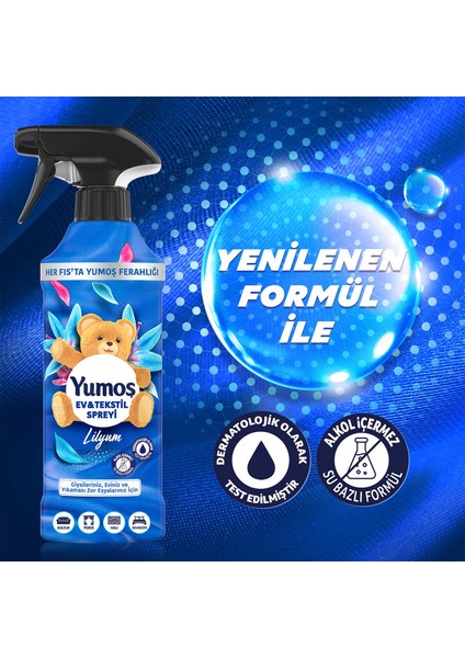 Ev ve Tekstil Spreyi Lilyum Yıkanması Zor Eşyalar İçin 450 ml