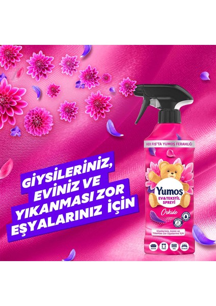 Ev veTekstil Spreyi Orkide Yıkanması Zor Eşyalar İçin 450 ml