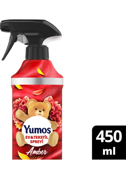 Ev ve Tekstil Spreyi Amber Yıkanması Zor Eşyalar İçin 450 ml