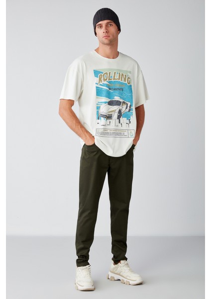 Washed Relaxed Oversize Beyaz T-Shirt modelleri
