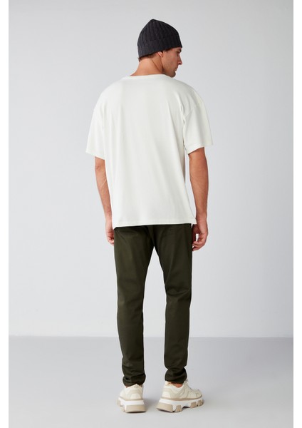 Washed Relaxed Oversize Beyaz T-Shirt indirimleri