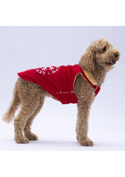Kırmızı Yukon Büyük Irk Köpek Yeleği Köpek Kıyafeti Köpek Yağmurluk