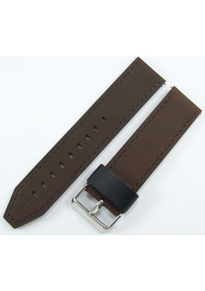 Bizon Kahverengi Deri Saat Kayışı Fossil FS-4656 Uyumlu Saat Kordonu