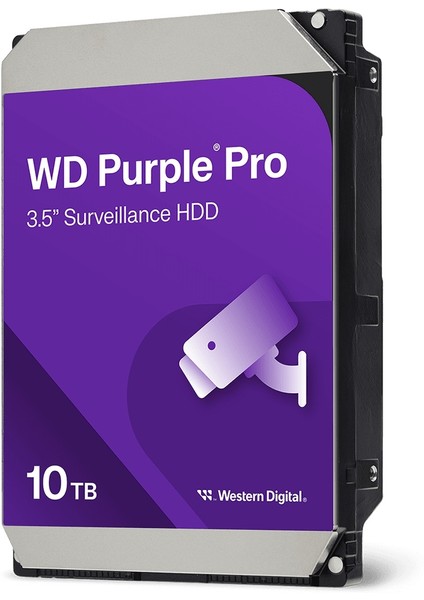 DTS Teknoloji 10TB 7/24 Wd WD102PURP Purple 7200RPM 3.5 Sata 3 6gbit/s 256MB Güvenlik Kamerası Diski fiyatları