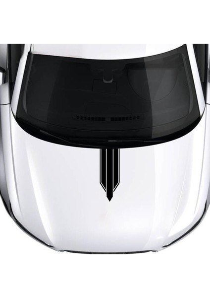 Kaput Şerit Sticker Model 4 - Kaput Sticker - Oto Sticker - Araba Sticker - Araç Sticker