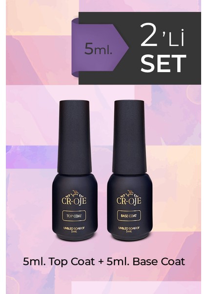 Kalıcı Oje Protez Tırnak Top Coat, Thin Base (5 Ml)