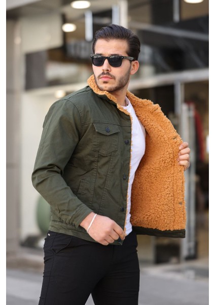 Erkek Içi Kürklü Kot Ceket modelleri