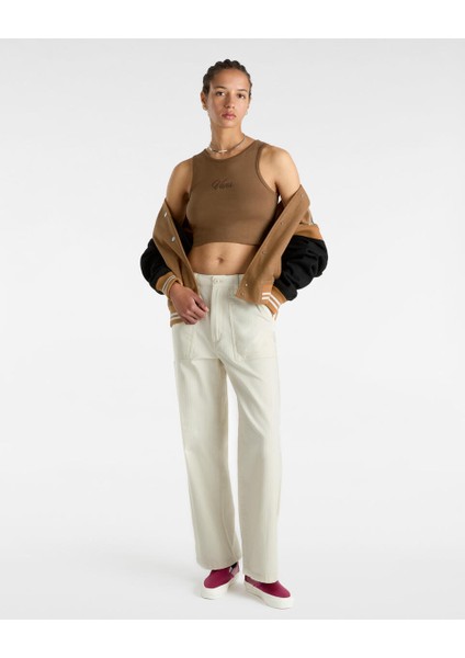 Small Staple Fitted Crop Tank VN000HGE0E01 Kadın T-Shirt fiyatları