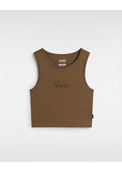 Small Staple Fitted Crop Tank VN000HGE0E01 Kadın T-Shirt modelleri