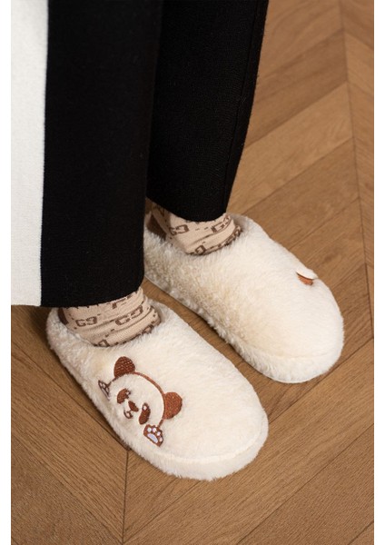 Kadın Ev Terligi Peluş Panda Deseni modelleri