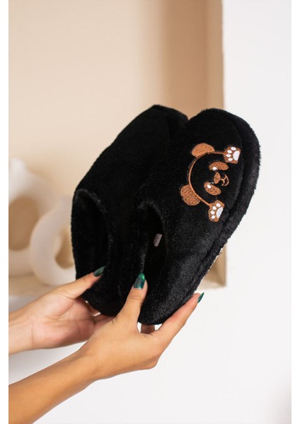 Kadın Ev Terligi Peluş Panda Deseni