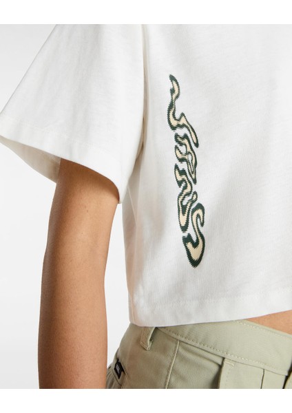 Skate Blurb Ss Relaxed Crop Tee VN000JQUFS81 Kadın T-Shirt indirimleri