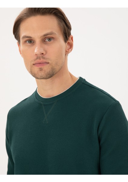 Erkek Zümrüt Regular Fit Sweatshirt 50296485-VR055 fiyatları
