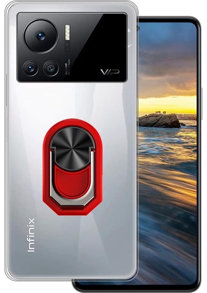 Infinix Note 12 Vip Kılıf Kickstand Yüzüklü Tpu Sililkon