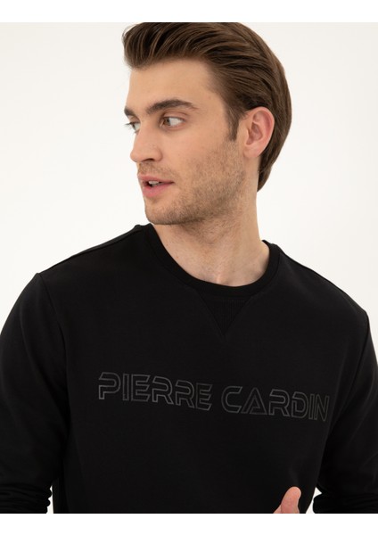 Erkek Siyah Regular Fit Sweatshirt 50279523-VR046