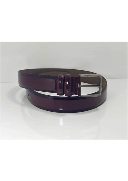 3093 Lacivert Rugan Üst Sınıf Deri 3,5cm Erkek Kemer indirimleri
