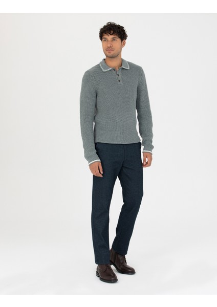 Erkek Lacivert Regular Fit Kanvas Pantolon 50278474-VR033 modelleri